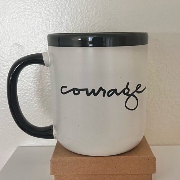 Other - “COURAGE” Motivational Porcelain Mug 16oz